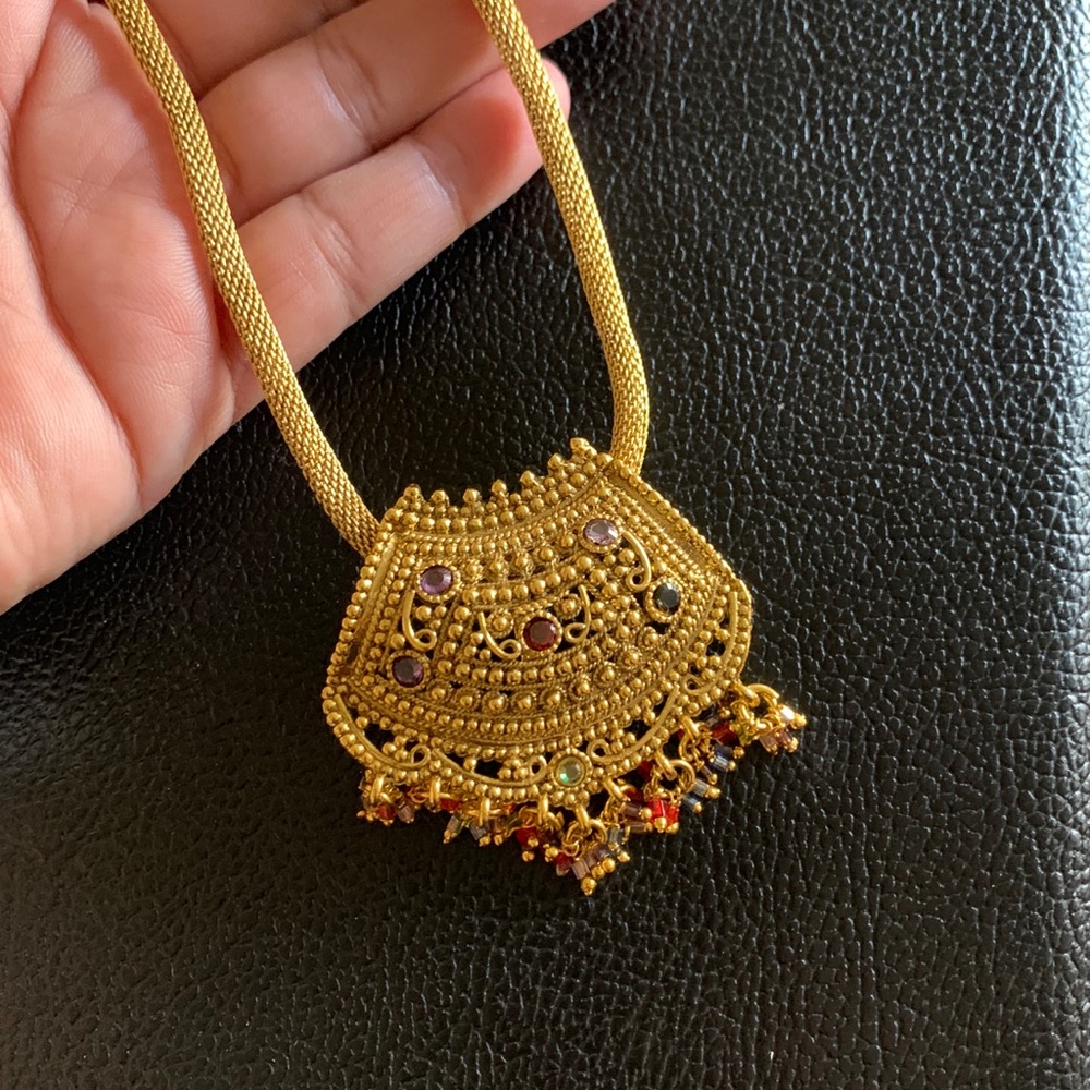 India Style Golden Necklace.